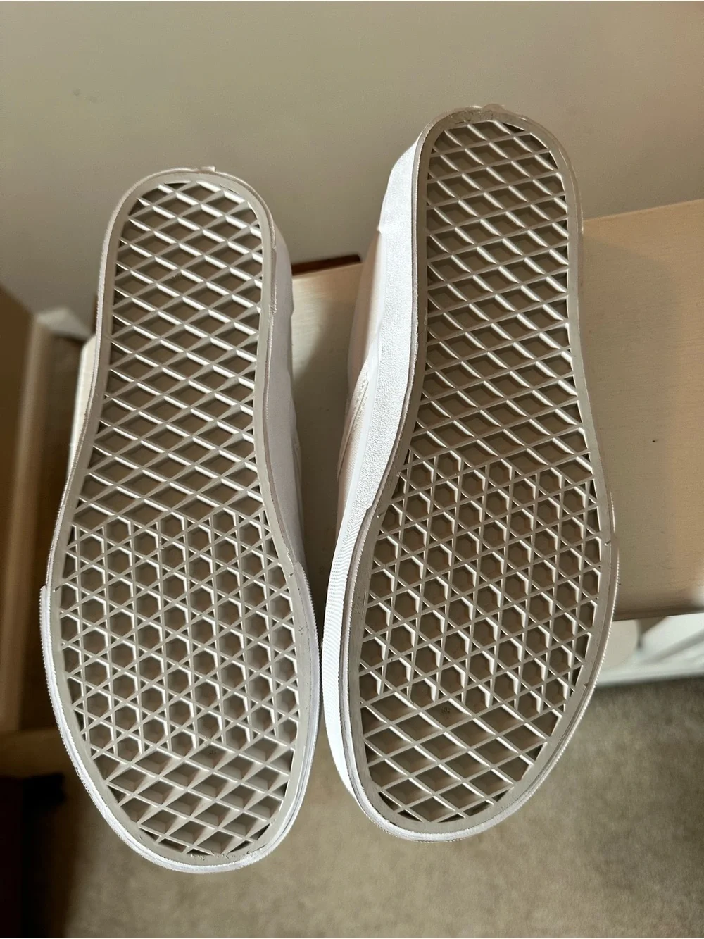 Vans White Classic Slip-On Canvas Loafers